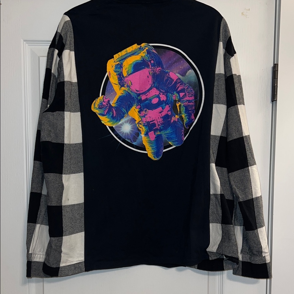 Upcycled NASA Neon Astronaut Top - Picture 4 of 8